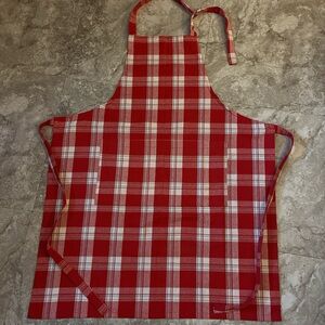 Red and White Plaid Apron